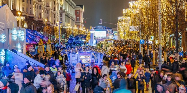 Новый Год В Москве Улицы